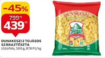 Auchan DUNAKESZI 2 TOJÁSOS SZÁRAZTÉSZTA 500 g ajánlat