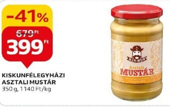 Auchan KISKUNFÉLEGYHÁZI ASZTALI MUSTÁR 350 g ajánlat