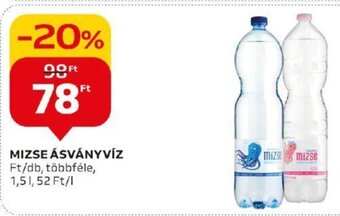 Auchan MIZSE ÁSVÁNYVÍZ 1,5 l ajánlat