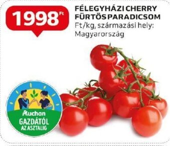 Auchan FÉLEGYHÁZI CHERRY FÜRTOS PARADICSOM 1 kg ajánlat