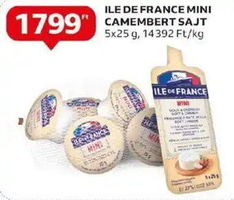 Auchan ILE DE FRANCE MINI CAMEMBERT SAJT 5 x 25 g ajánlat