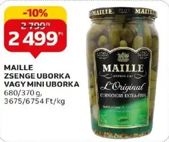 Auchan MAILLE ZSENGE UBORKA VAGY MINI UBORKA 680 / 370 g ajánlat
