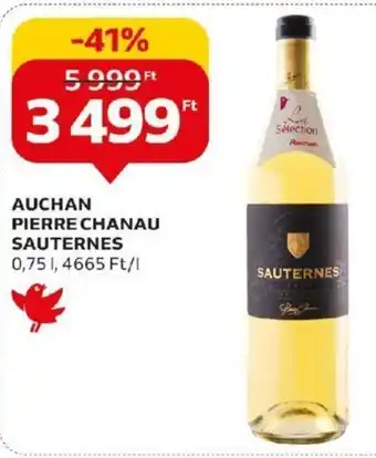Auchan AUCHAN PIERRE CHANAU SAUTERNES 0,75 l ajánlat
