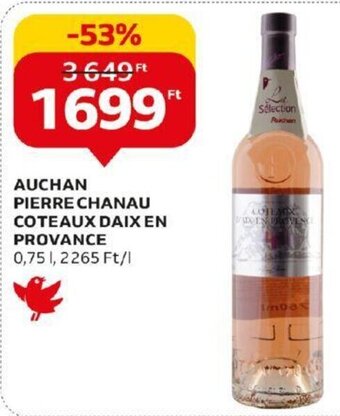 Auchan AUCHAN PIERRE CHANAU COTEAUX DAIX EN PROVANCE 0,75 l ajánlat
