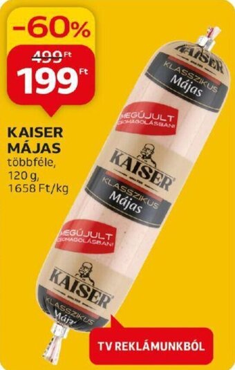 Auchan KAISER MÁJAS 120 g ajánlat