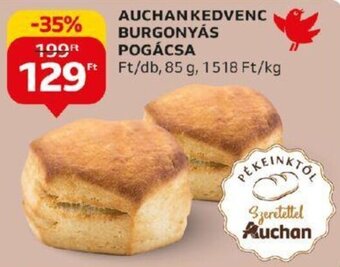 Auchan AUCHAN KEDVENC BURGONYÁS POGÁCSA 85 g ajánlat