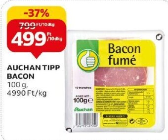 Auchan AUCHAN TIPP BACON 100 g ajánlat