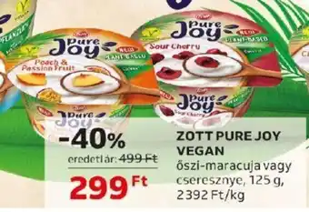 Auchan ZOTT PURE JOY VEGAN 125 g ajánlat