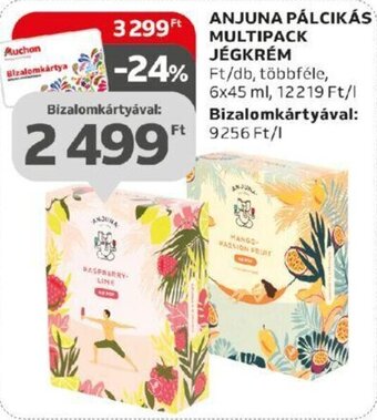 ANJUNA PÁLCIKÁS MULTIPACK JÉGKRÉM 6 x 45 ml