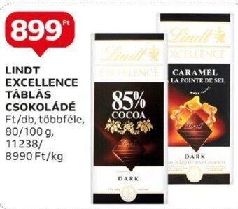 Auchan LINDT EXCELLENCE TÁBLÁS CSOKOLÁDÉ 80 / 100 g ajánlat