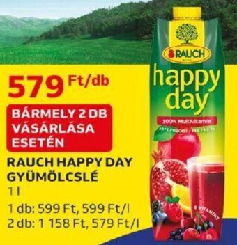 Auchan RAUCH HAPPY DAY GYÜMÖLCSLÉ, 1l ajánlat