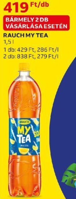 Auchan RAUCH MY TEA 1,5l ajánlat
