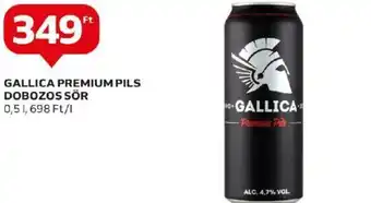 Auchan GALLICA PREMIUM PILS DOBOZOS SÖR 0,5l ajánlat
