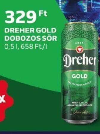 Auchan DREHER GOLD DOBOZOS SÖR 0,5l ajánlat