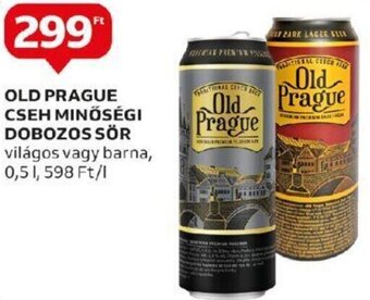 Auchan OLD PRAGUE CSEH MINŐSÉGI DOBOZOS SÖR 0,5l ajánlat