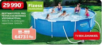 Auchan BESTWAY STEEL PRO FÉMVÁZAS MEDENCE VÍZFORGATÓVAL 1 db ajánlat