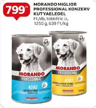 Auchan MORANDO MIGLIOR PROFESSIONAL KONZERV KUTYAELEDEL 1250 g ajánlat