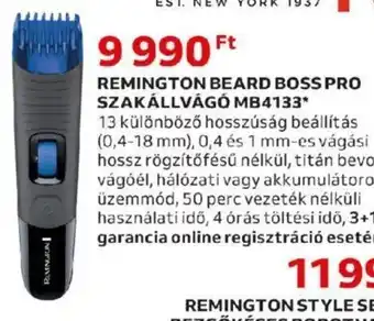 Auchan REMINGTON BEARD BOSS PRO SZAKÁLLVÁGÓ MB4133 1 db ajánlat