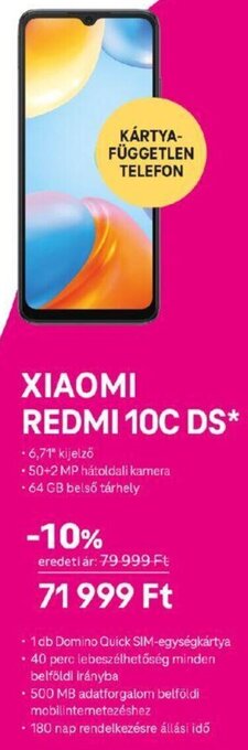 Auchan XIAOMI REDMI 10C DS 1 db ajánlat