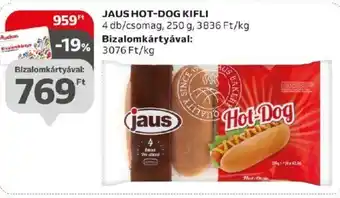 Auchan JAUS HOT-DOG KIFLI 250 g ajánlat