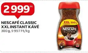 Auchan NESCAFÉ CLASSIC XXL INSTANT KÁVÉ 300 g ajánlat