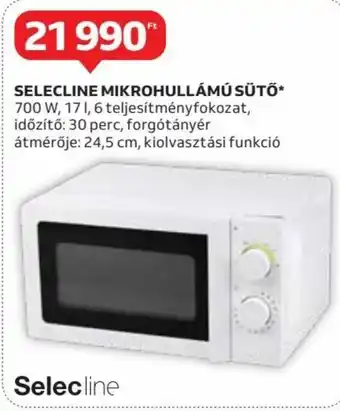 SELECLINE MIKROHULLÁMÚ SÜTŐ 1 db