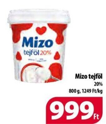 Coop Mizo tejföl 800 g ajánlat