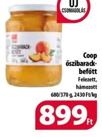 Coop Coop őszibarack-befőtt 680 / 370 g ajánlat