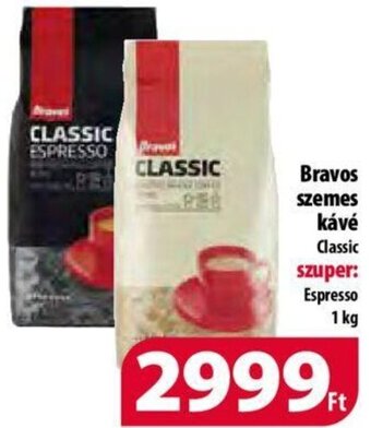 Coop Bravos szemes kávé 1 kg ajánlat