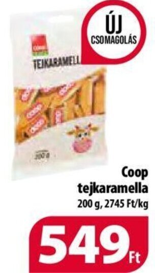 Coop Coop tejkaramella 200 g ajánlat
