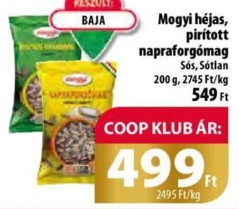 Coop Mogyi héjas, pirított napraforgómag 200 g ajánlat