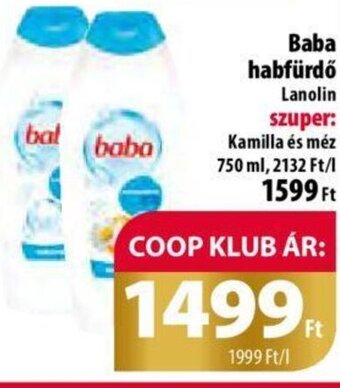Coop Baba habfürdő 750 ml ajánlat