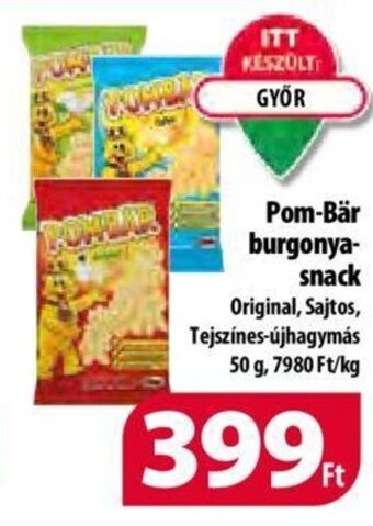 Coop Pom-Bär burgonya- snack 50 g ajánlat