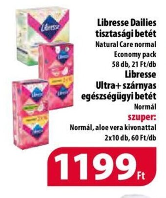 Coop Libresse Dailies tisztasági betét stb. 58 db / 2 x 10 db ajánlat