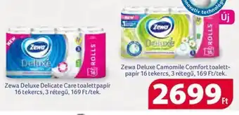 Coop Zewa Deluxe Delicate Care toalettpapír stb. 16 tekercs ajánlat