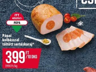 Coop Pápai kolbásszal töltött sertéskaraj 10 dkg ajánlat