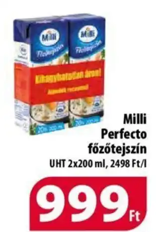 Coop Milli Perfecto főzőtejszín 2 x 200 ml ajánlat
