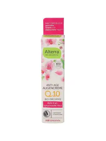 Rossmann Alterra anti age szemkörnyék ápoló krém - 15 ml ajánlat