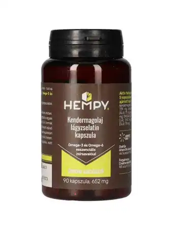 Rossmann Hempy kendermagolaj lágyzselatin kapszula - 90 db ajánlat