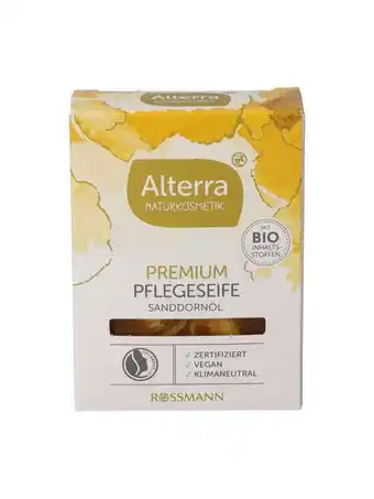 Rossmann Alterra naturkosmetik premium ápoló szappan - 1 db ajánlat