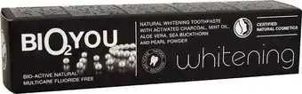 Rossmann Bio2you whitening aktív szénnel fogkrém - 100 ml ajánlat