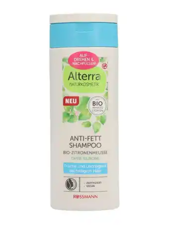 Rossmann Alterra naturkosmetik sampon citromfűvel zsírosodás ellen - 200 ml ajánlat