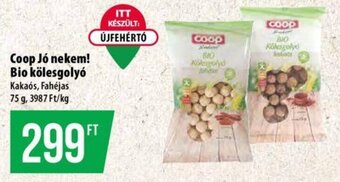 Coop Coop Jó nekem! Bio kölesgolyó, 75 g ajánlat