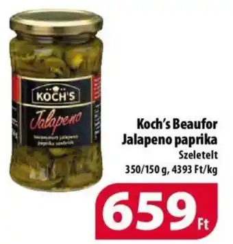 Coop Koch's Beaufor Jalapeno paprika, 350/150g ajánlat