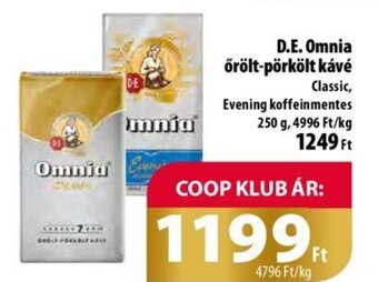 Coop D.E. Omnia őrölt-pörkölt kávé, 250g ajánlat