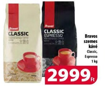 Coop Bravos szemes kávé, 1kg ajánlat