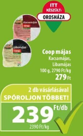 Coop Coop májas, 100g ajánlat