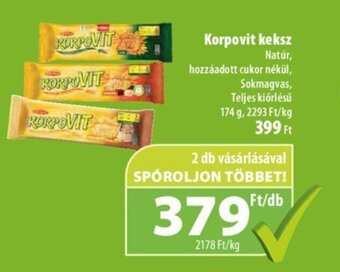 Coop Korpovit keksz, 174g ajánlat