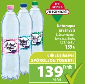 Coop Naturaqua ásványvíz, 1,5l ajánlat