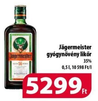 Coop Jägermeister gyógynövény likőr, 0,5l ajánlat
